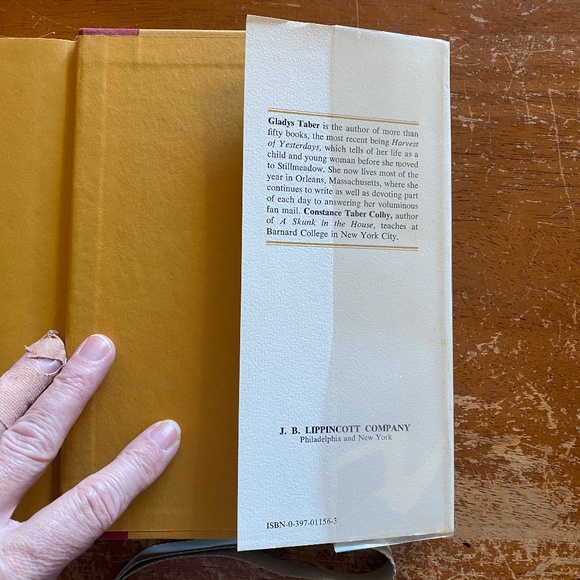 Gladys Taber Beige Pattern Mylar Dust Jacket Stillmeadow Country Living Book HC - Picture 9 of 16